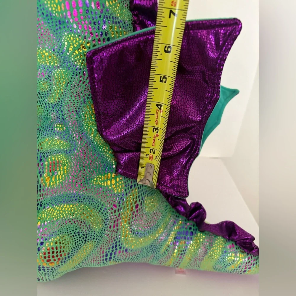 TY BEANIE BOOS CINDER the Multicolor Plush stuffed Dragon Size LARGE
